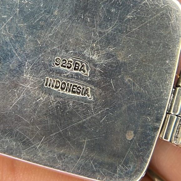 Turquoise and sterling silver 925 bracelet - Picture 6 of 9